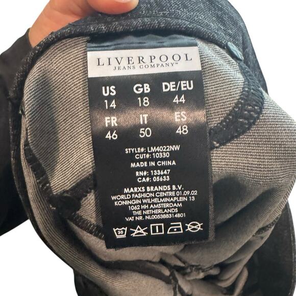 Liverpool NWT Jordyn Bootcut 14 Gray Stretch High Rise Dress Pants Welt Pockets - Picture 7 of 10